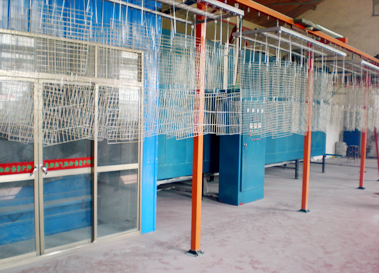 浸塑、喷塑自动流水线车间